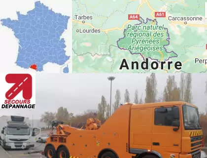 Dépannage tous véhicules poids lourds et auto Ariège 09