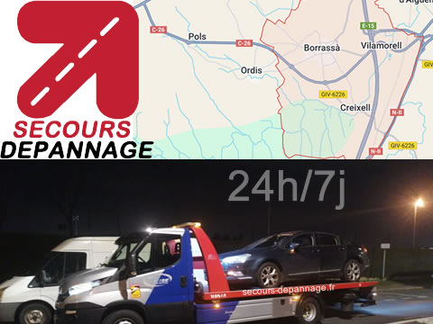 Dépannage auto moto camping-car Borrassà
